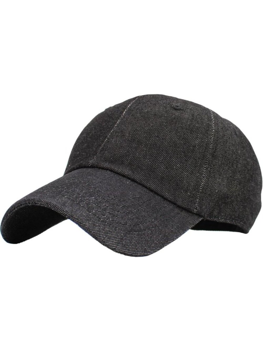 〽️Unisex Denim Black Adjustable Low Crown Baseball Cap Classic Cotton Plain Dad
